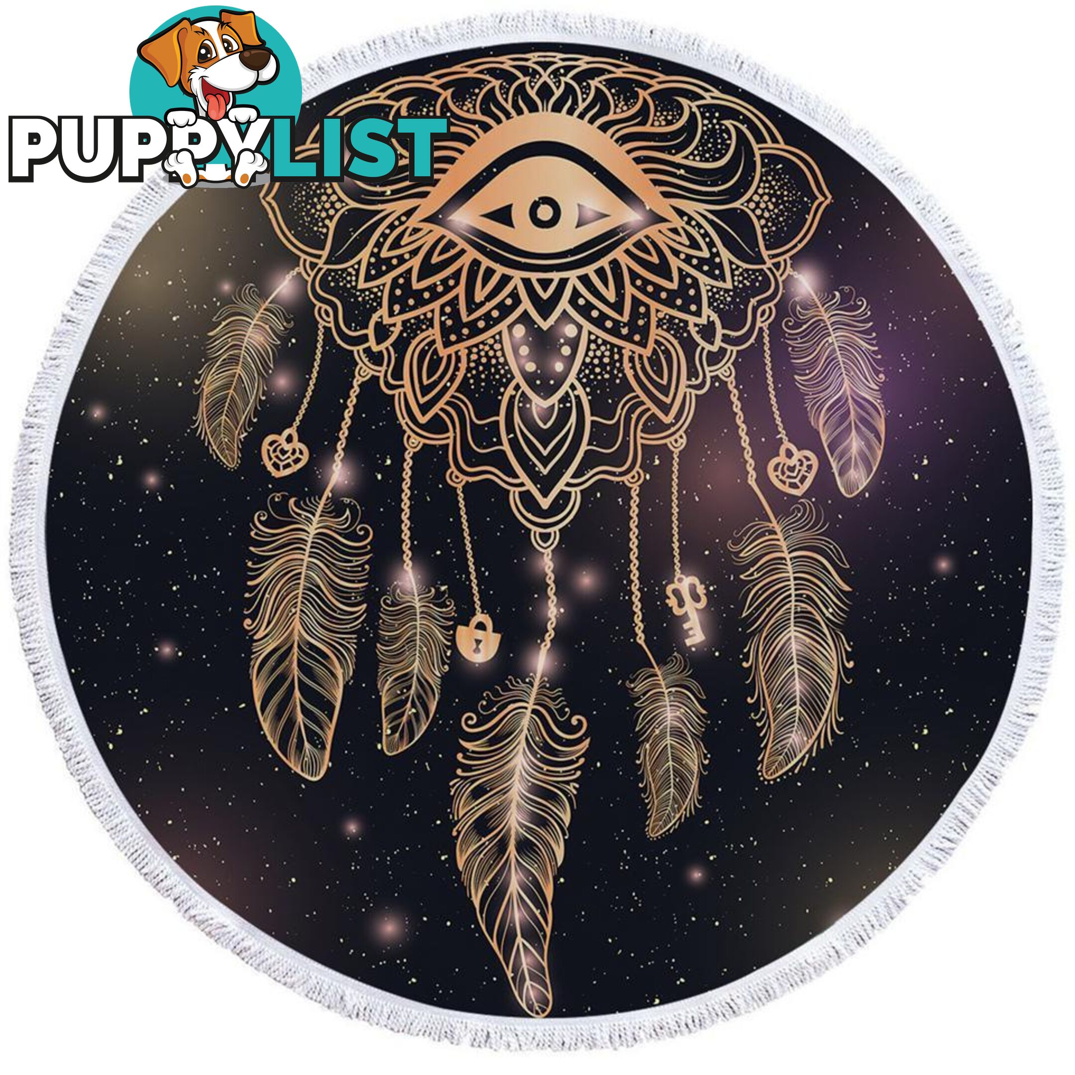 Dream Catcher Eye Beach Towel - Towel - 7427046327374