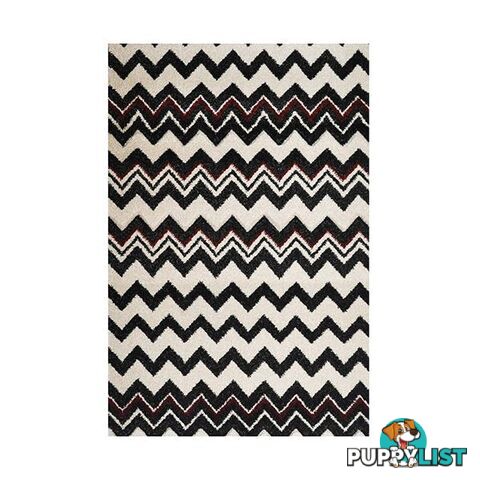 Picasso Zig Zag B And W Red Rug - Unbranded - 9324373032392