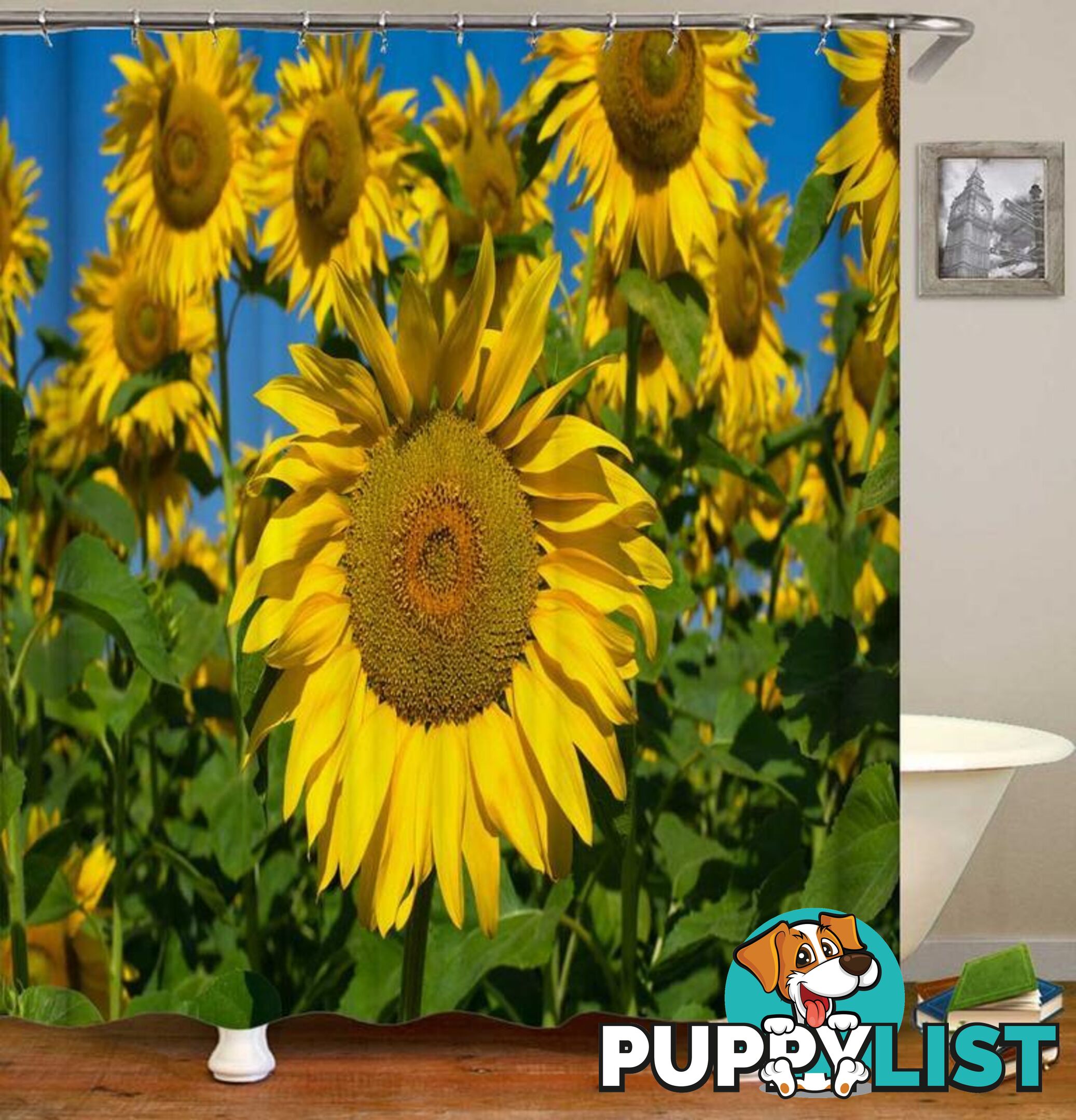 Sunflower Shoot Shower Curtain - Curtain - 7427046070591