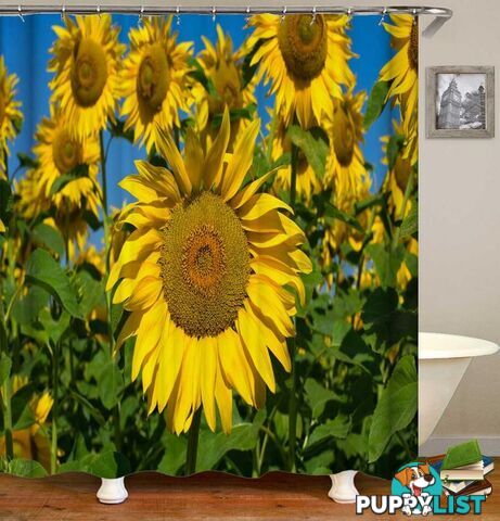Sunflower Shoot Shower Curtain - Curtain - 7427046070591