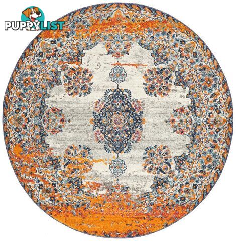 Radiance Bone Round Rug - Unbranded - 9375321886987