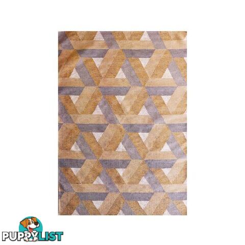 Kelim Geo Gold Flat Weave Rug - Unbranded - 7427046149150