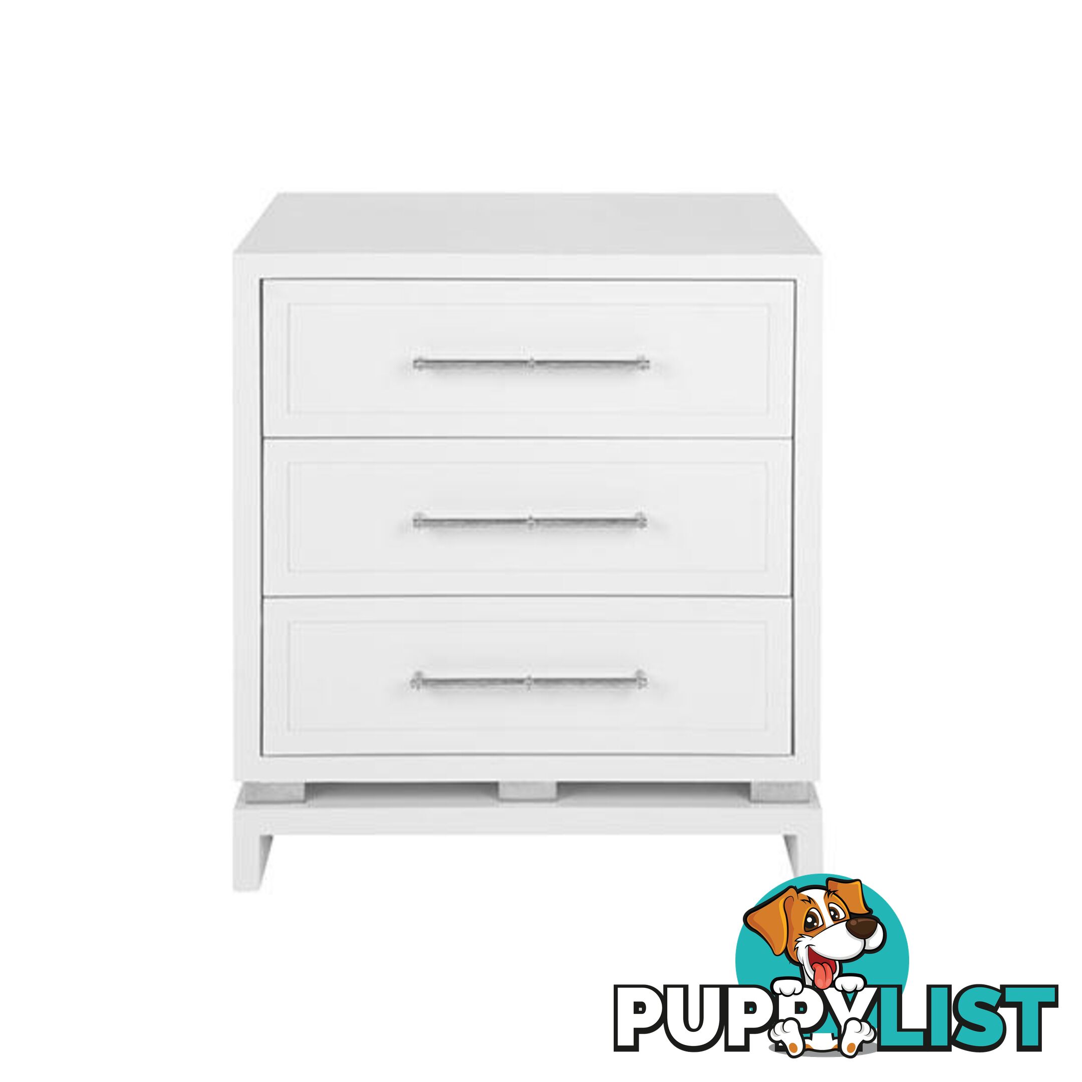 Pearl Bedside Table White - Bedside table - 9320294109953