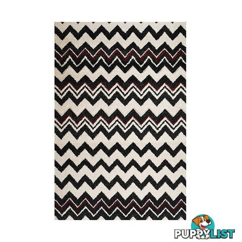 Picasso Zig Zag B And W Red Rug - Unbranded - 9324373032385