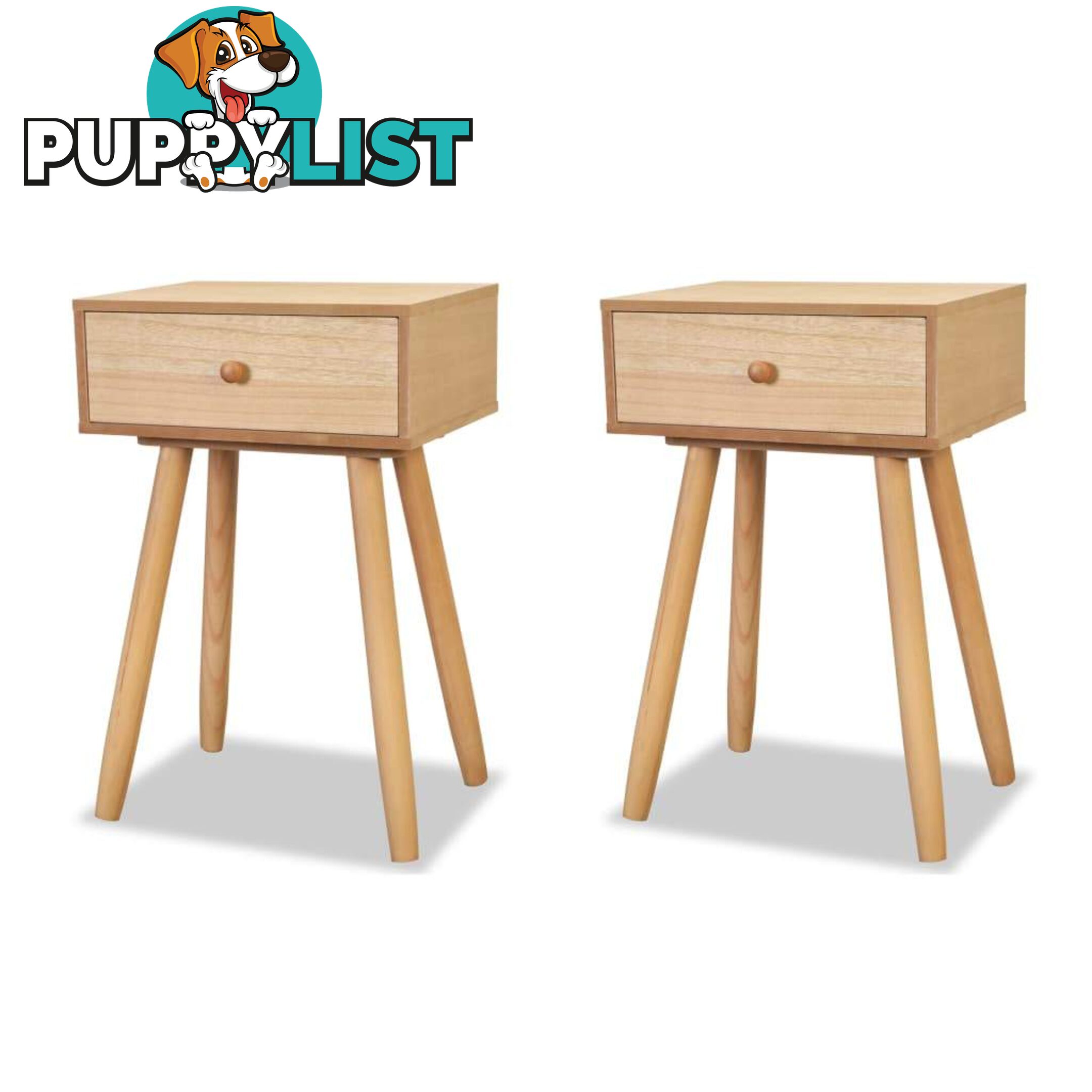 Bedside Tables 2 Pcs Solid Pinewood 40 x 30 x 61 Cm Brown - Unbranded - 9476062043469