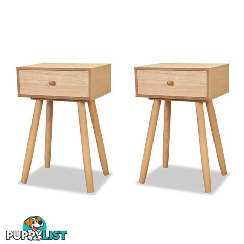 Bedside Tables 2 Pcs Solid Pinewood 40 x 30 x 61 Cm Brown - Unbranded - 9476062043469