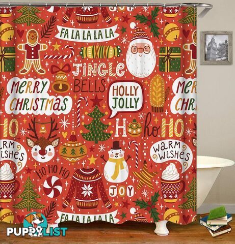 Christmas Mix Shower Curtain - Curtain - 7427045999473