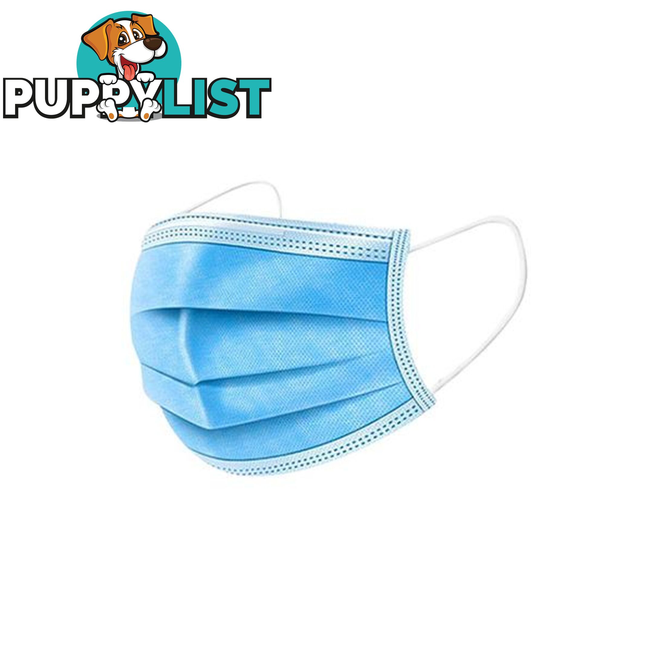 50 Disposable Face Masks Filter Anti Dust Respirator 3 Layers - Unbranded - 7427046229043