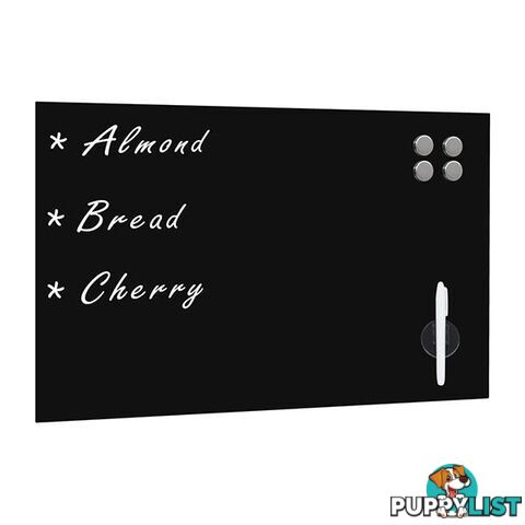 Wall Mounted Magnetic Blackboard Glass 60X40 Cm - Blackboard - 7427005878435