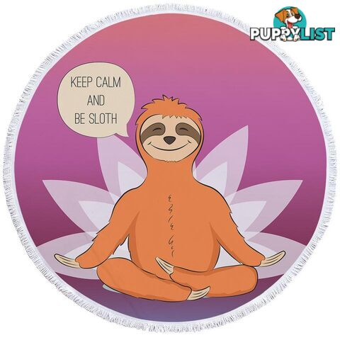 Calm Sloth Beach Towel - Towel - 7427046315265