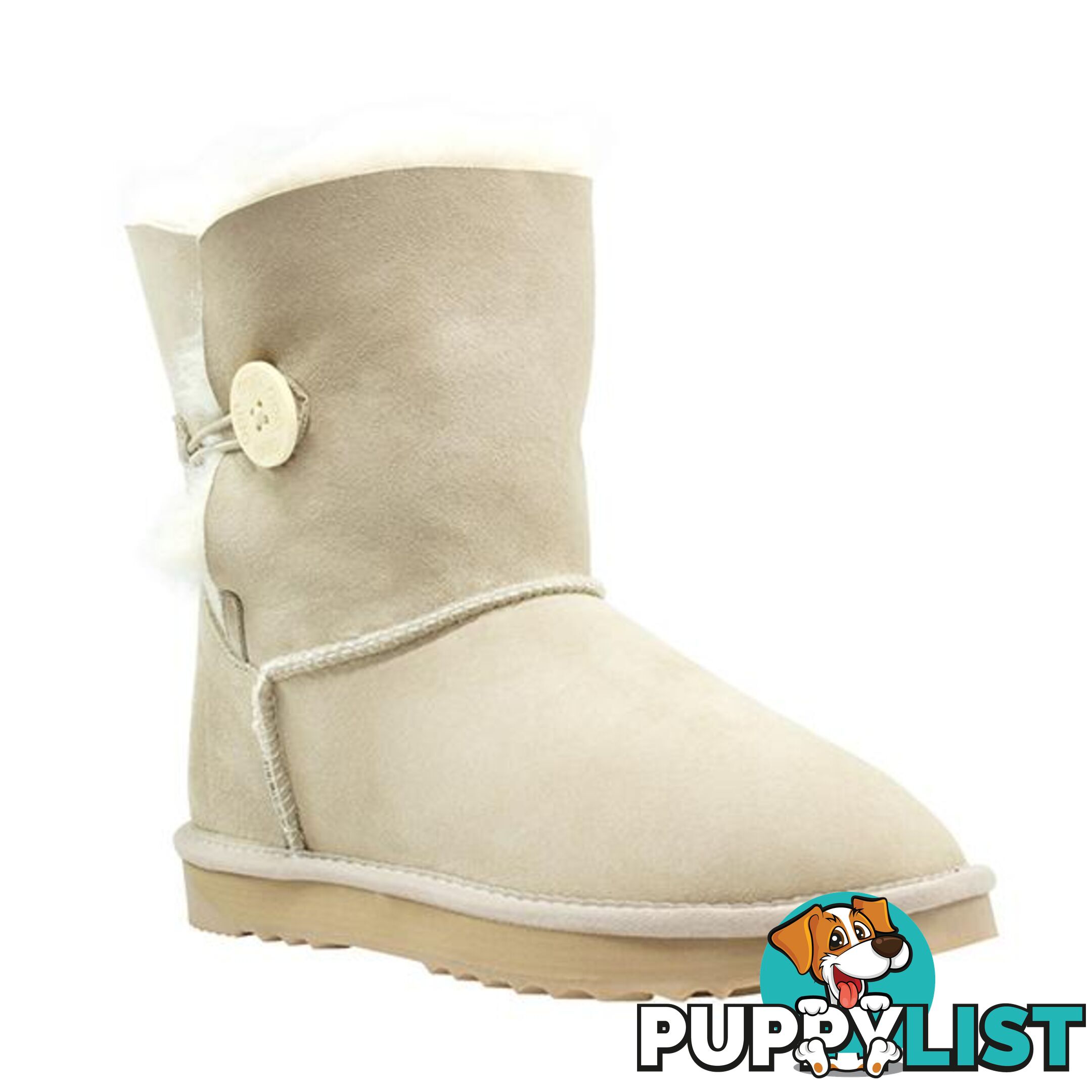 Comfort Me Australian Made Mini Bailey Button Ugg Boot Sand - Comfort Me - 822427521308