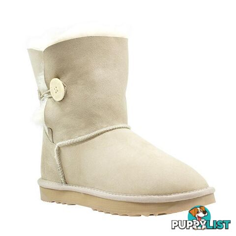 Comfort Me Australian Made Mini Bailey Button Ugg Boot Sand - Comfort Me - 822427521308