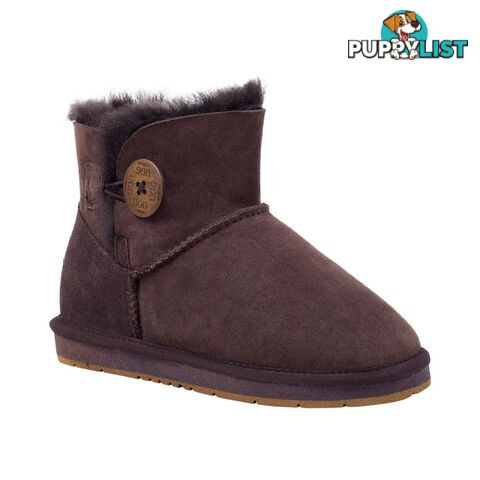 UGGS Mini Button Sheepskin Clove 5883 Unisex Chocolate - UGG - 822427509382