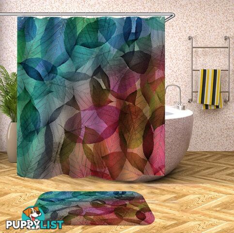 Colorful Leaves Shower Curtain - Curtain - 7427045995772