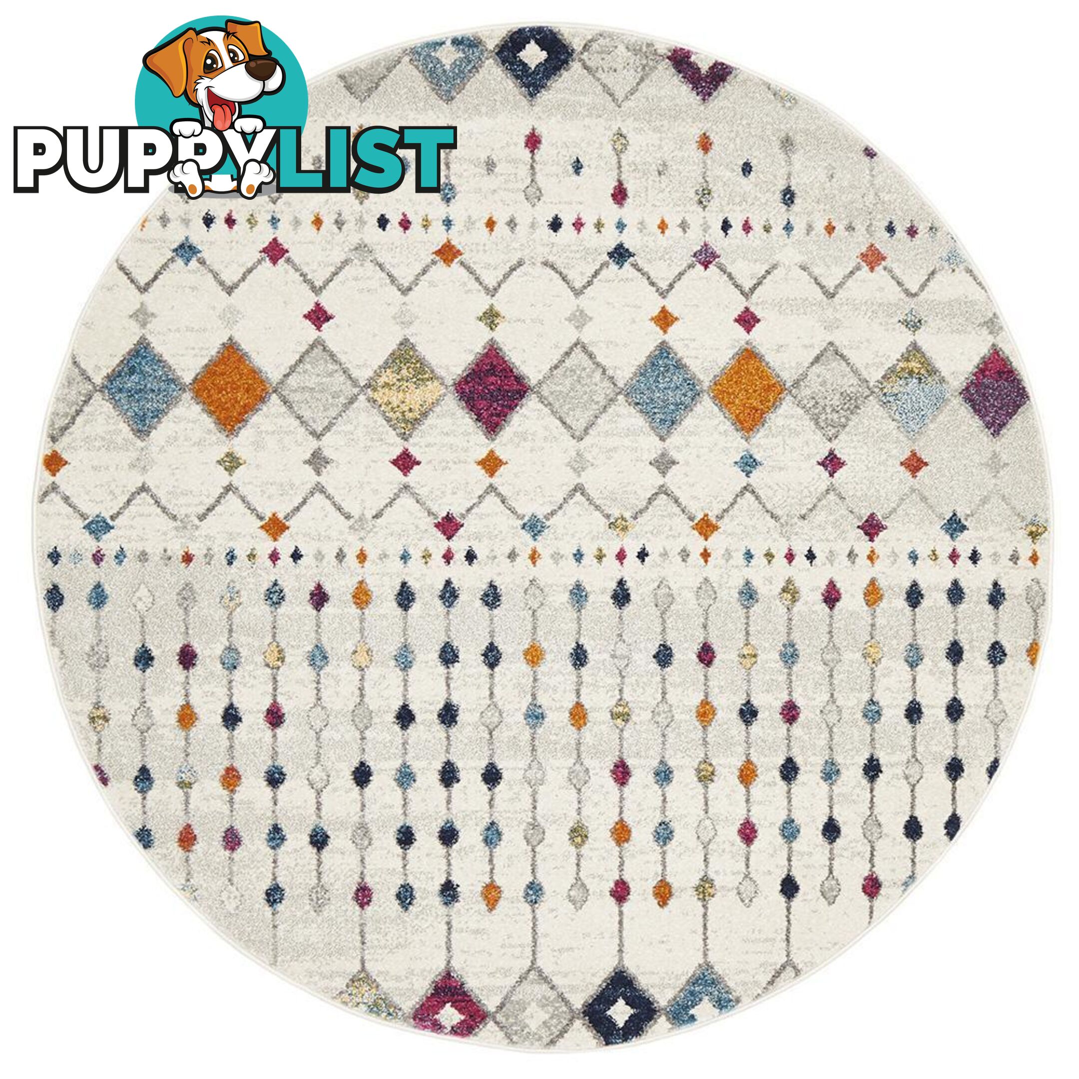 Mirage Round Peggy Multi Round Rug - Unbranded - 9375321837590