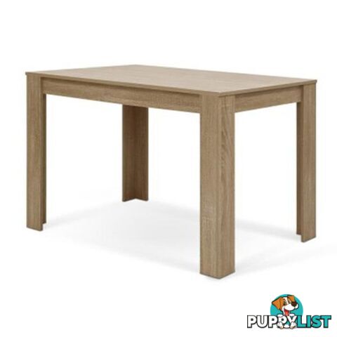 Artiss Dining Table 4 Seater Wooden Kitchen Oak 120Cm Cafe Restaurant - Artiss - 9355720099317