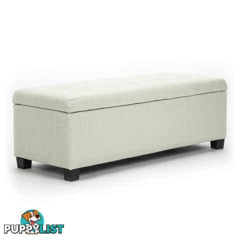 Storage Ottoman Fabric - LIGHT GREEN - Unbranded - 9352338007826