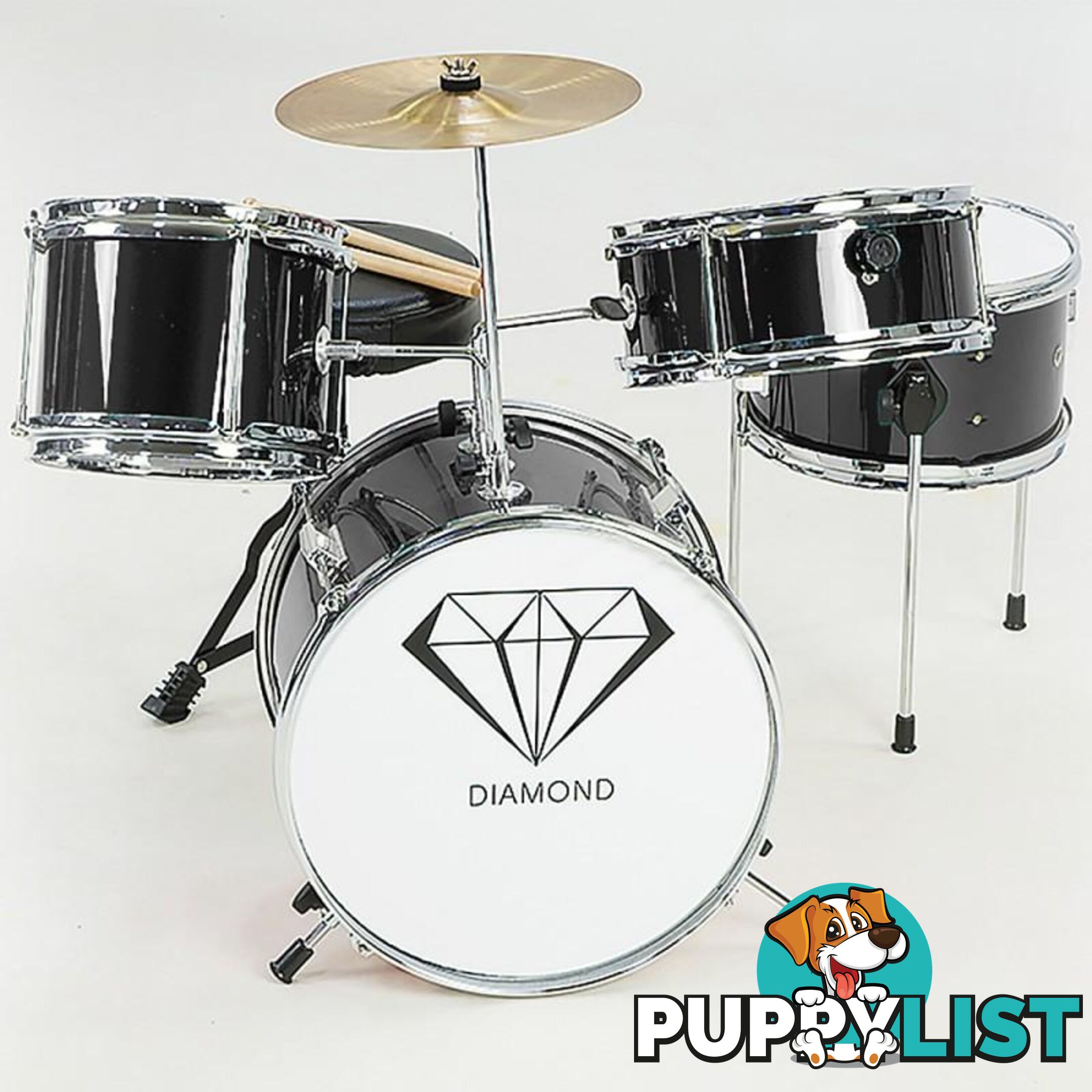 Kids 4 Piece Drum Kit - Unbranded - 129194839101