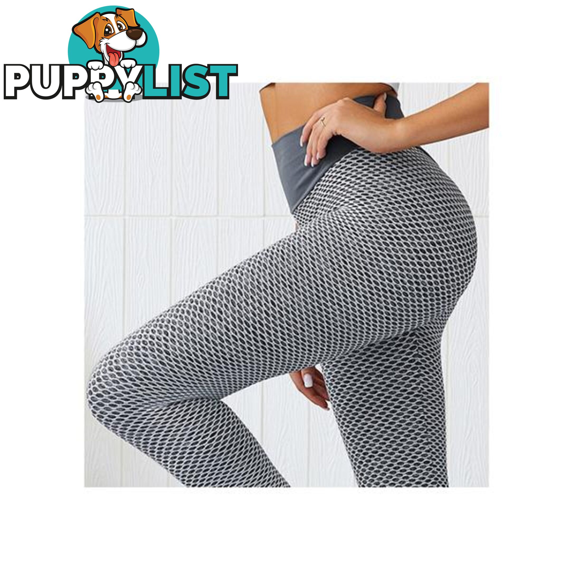 Mesh Knitting Yoga Pants High Waist Gym - Unbranded - 787976605575