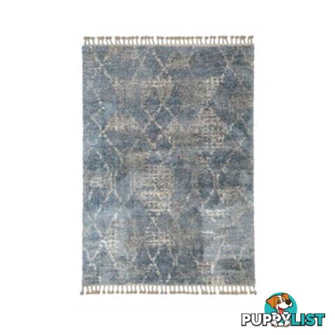 Versay Blue Shag Rug - Unbranded - 7427046217514