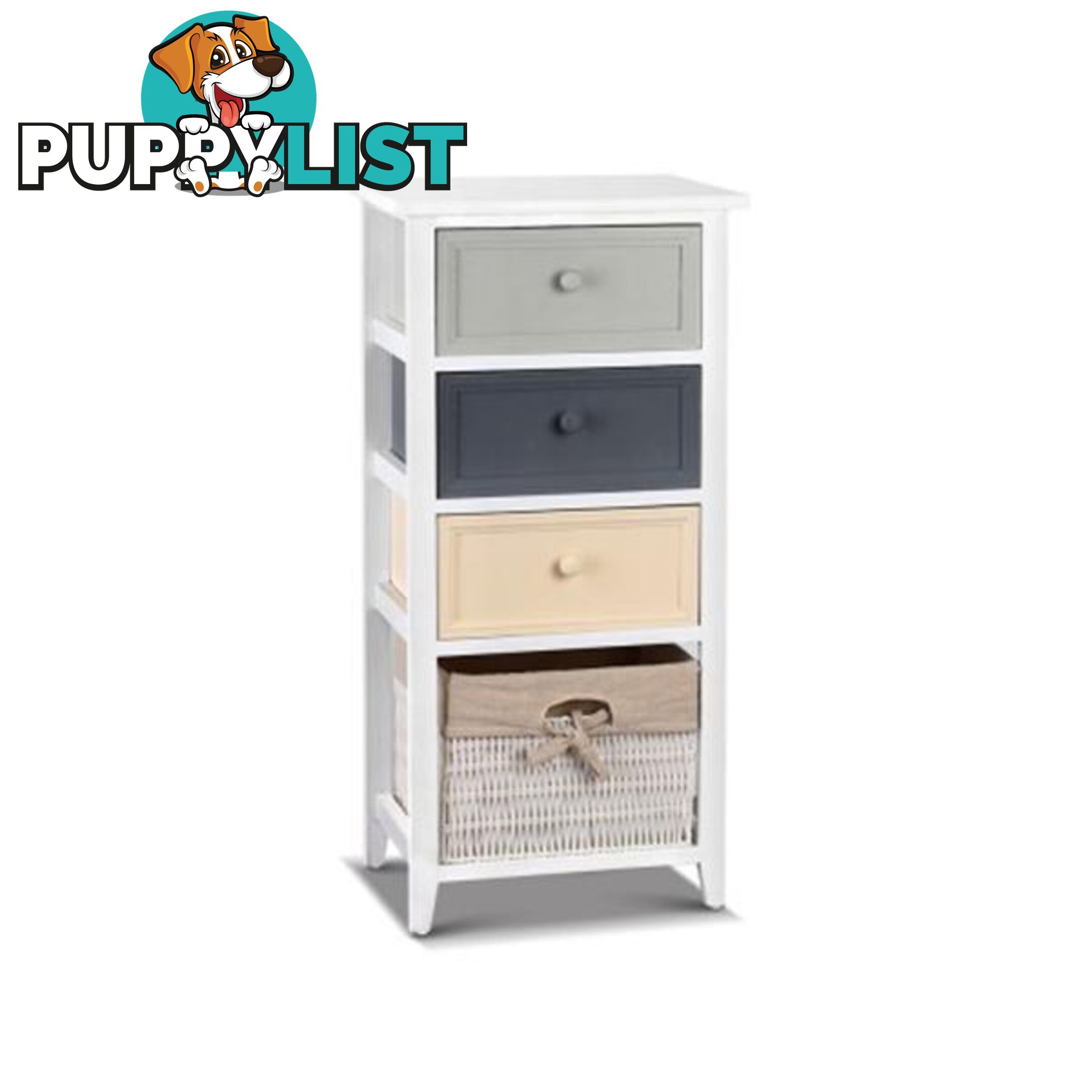 Artiss Bedroom Storage Cabinet - White - Artiss - 9350062158449