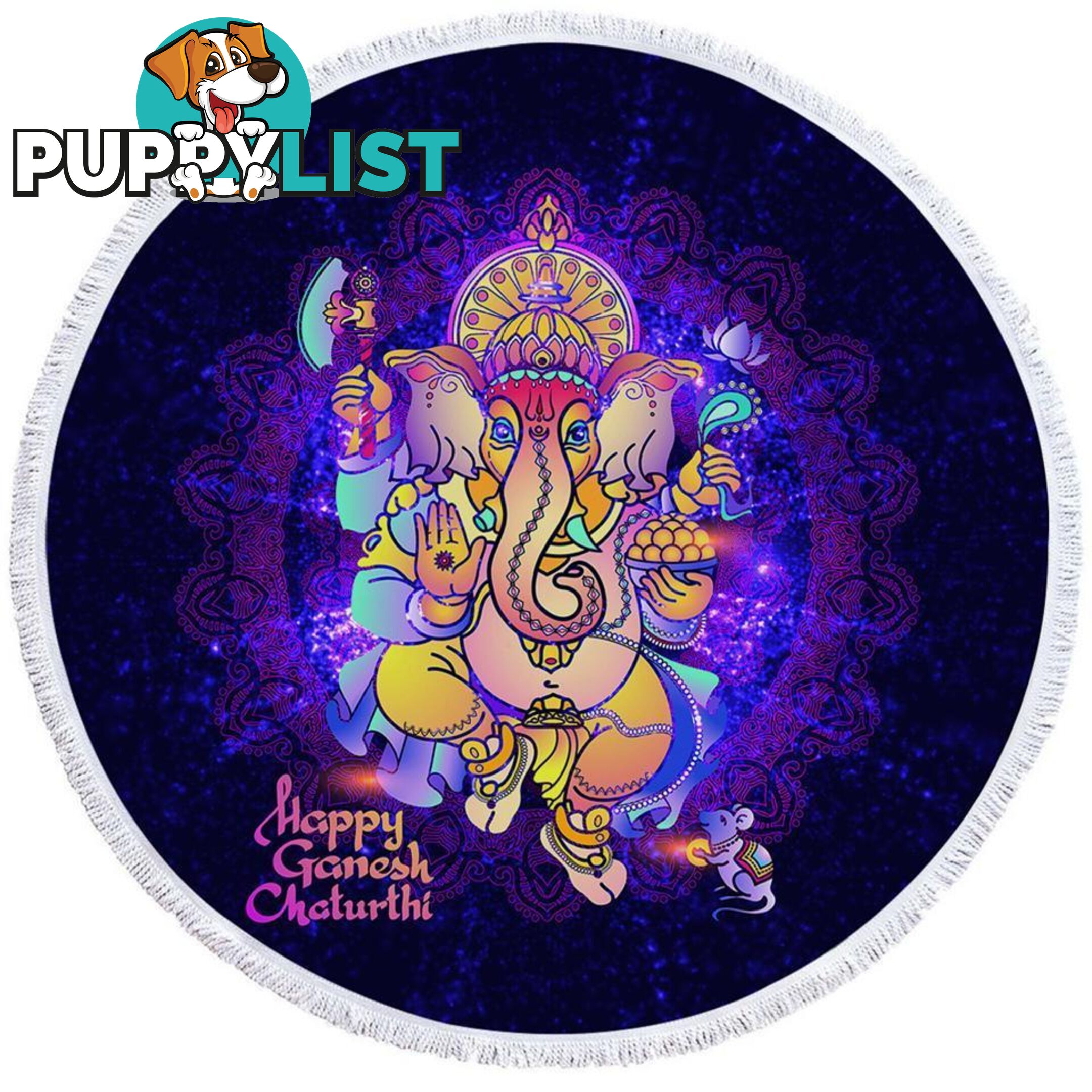 Space Ganesh Beach Towel - Towel - 7427046324700