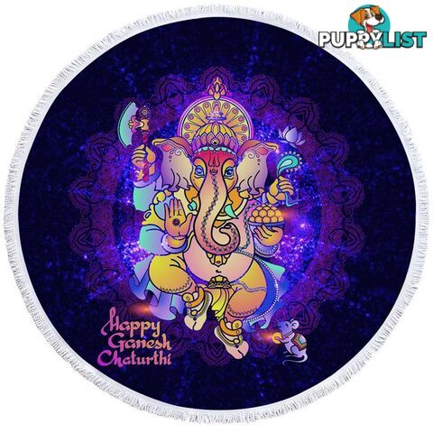 Space Ganesh Beach Towel - Towel - 7427046324700