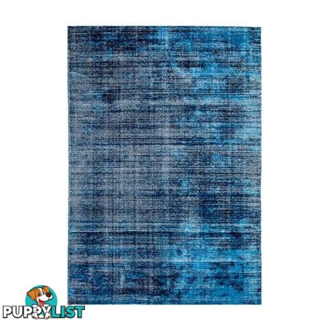 Hampton Indigo White Wool Rug - Unbranded - 7427005879760