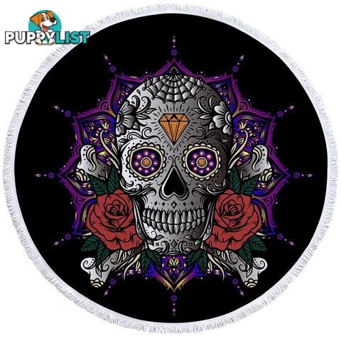 Diamond Skull Beach Towel - Towel - 7427046322324