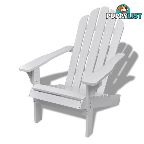 Wood Chair Living Room Garden Chair White - Unbranded - 9476062036171