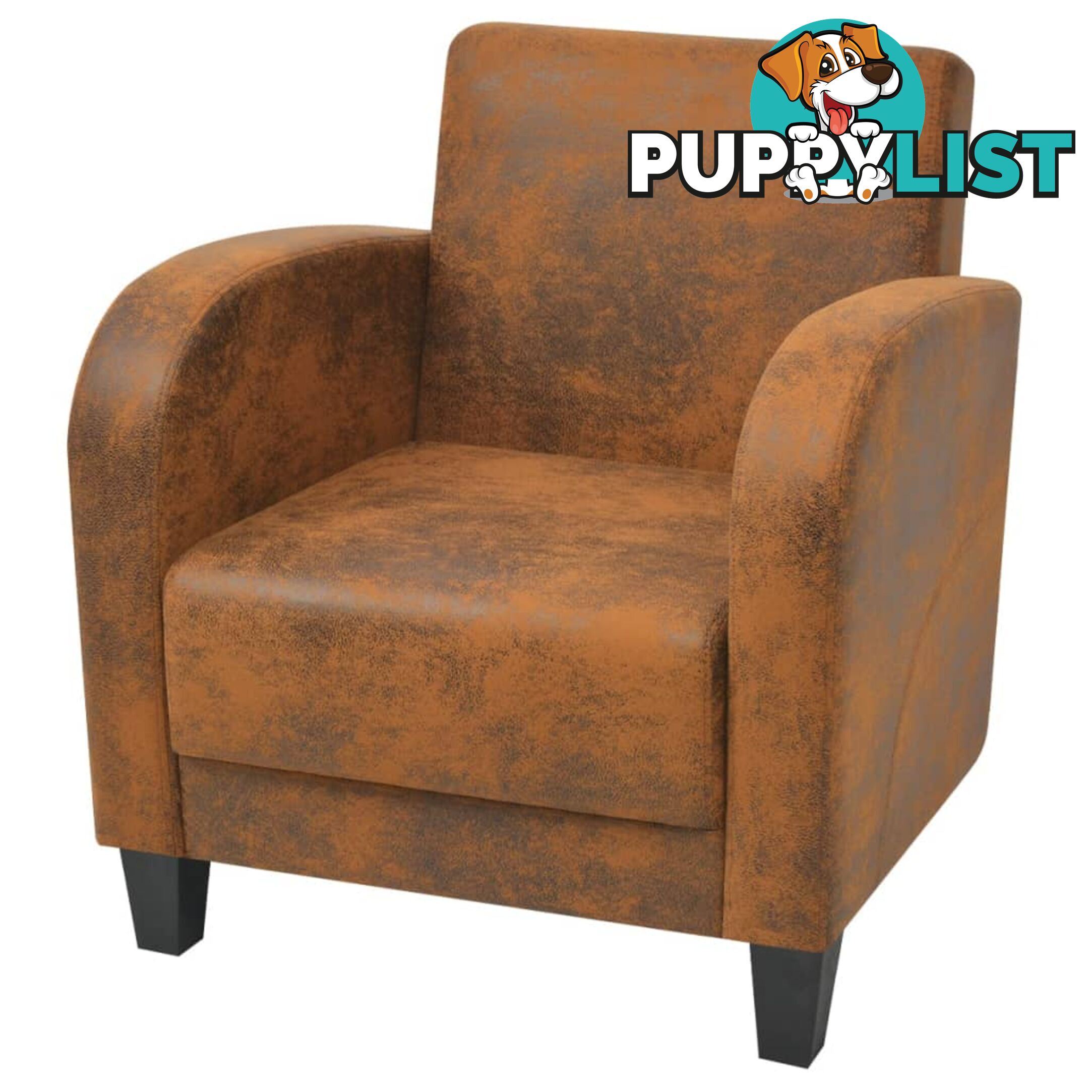 Armchair Brown 73 x 72 x 76 Cm - Unbranded - 7427046374941