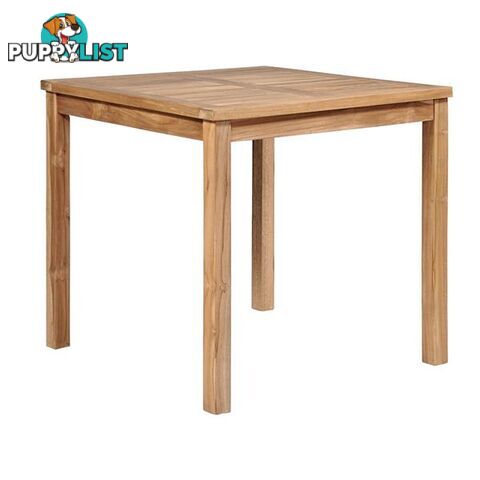 Outdoor Dining Table 80X80X77 Cm Solid Teak Wood - Dining Table - 787976574321