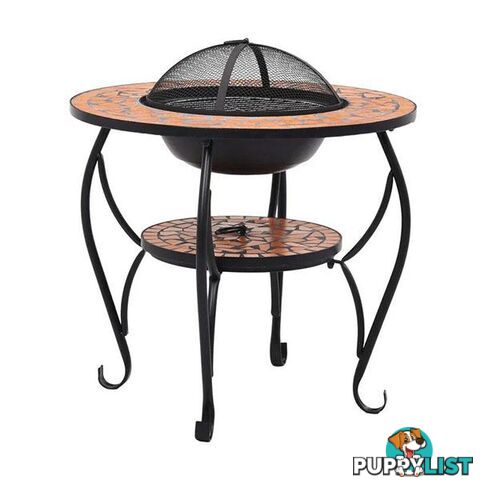 Mosaic Fire Pit Table 68 Cm Ceramic - Unbranded - 8719883733739