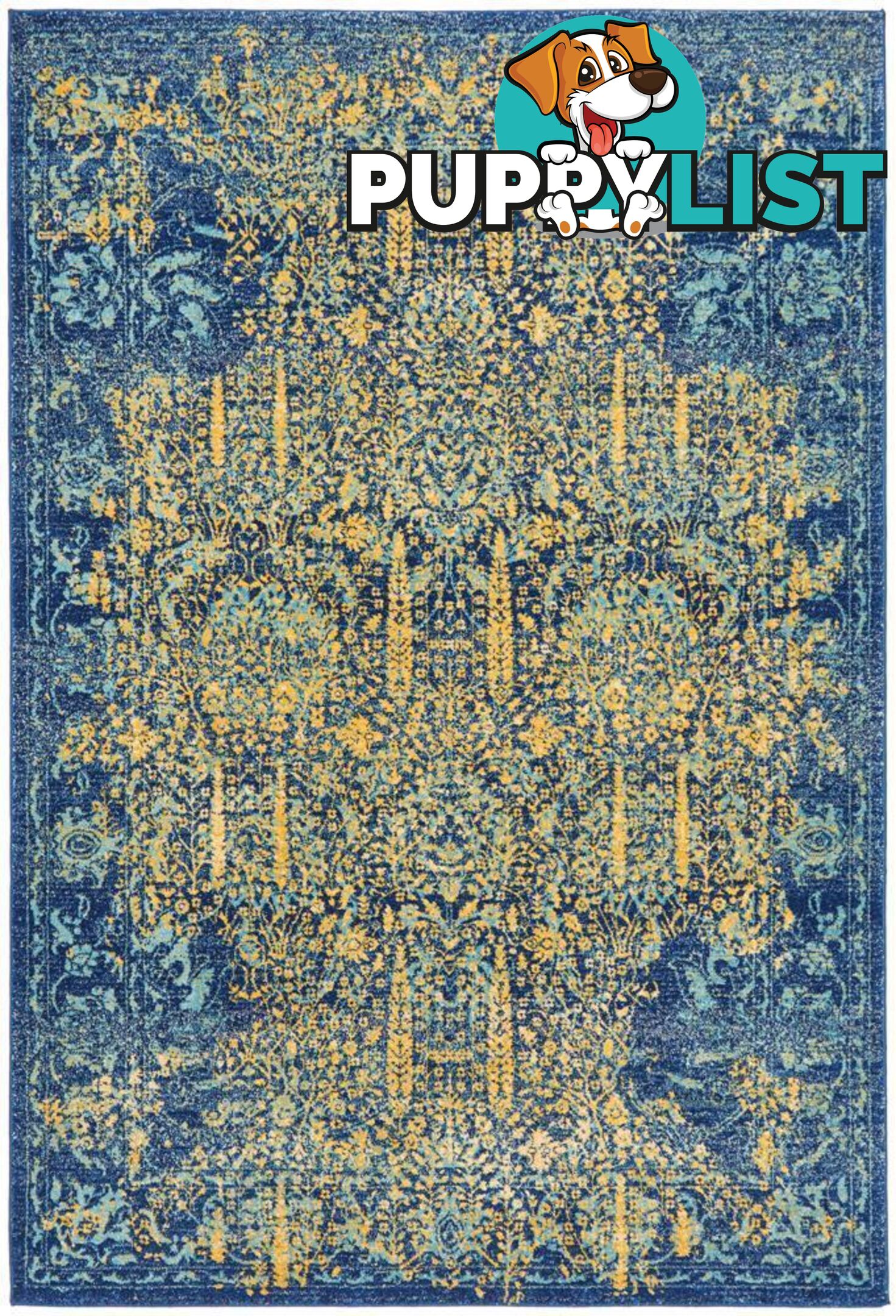 Radiance Royal Blue Rug - Unbranded - 9375321886444