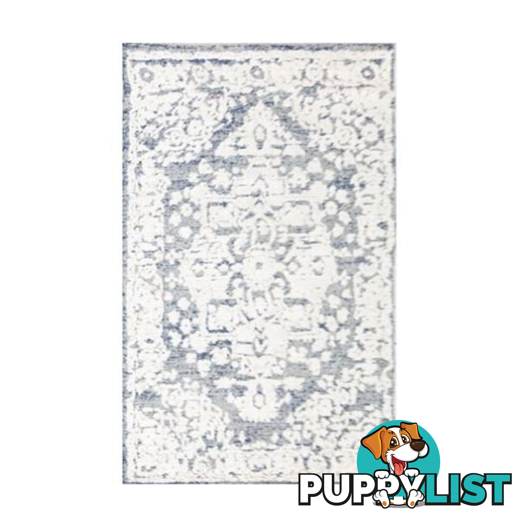 Blue White Traditional Carvan Rug - Unbranded - 787976629038