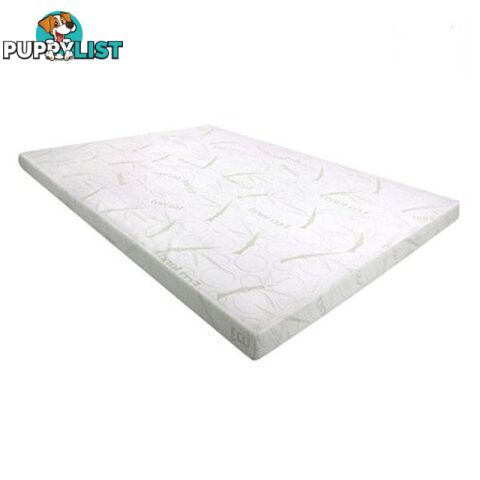 Cool Gel Memory Foam Mattress Topper Bamboo Cover 5Cm - Giselle Beddings - 9350062206119