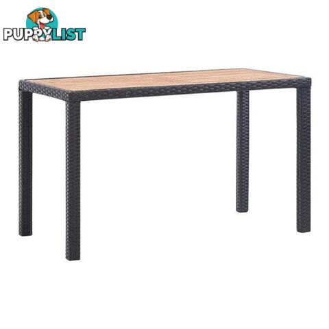 Garden Table 123X60X74 Cm Solid Acacia Wood - Unbranded - 8719883755373