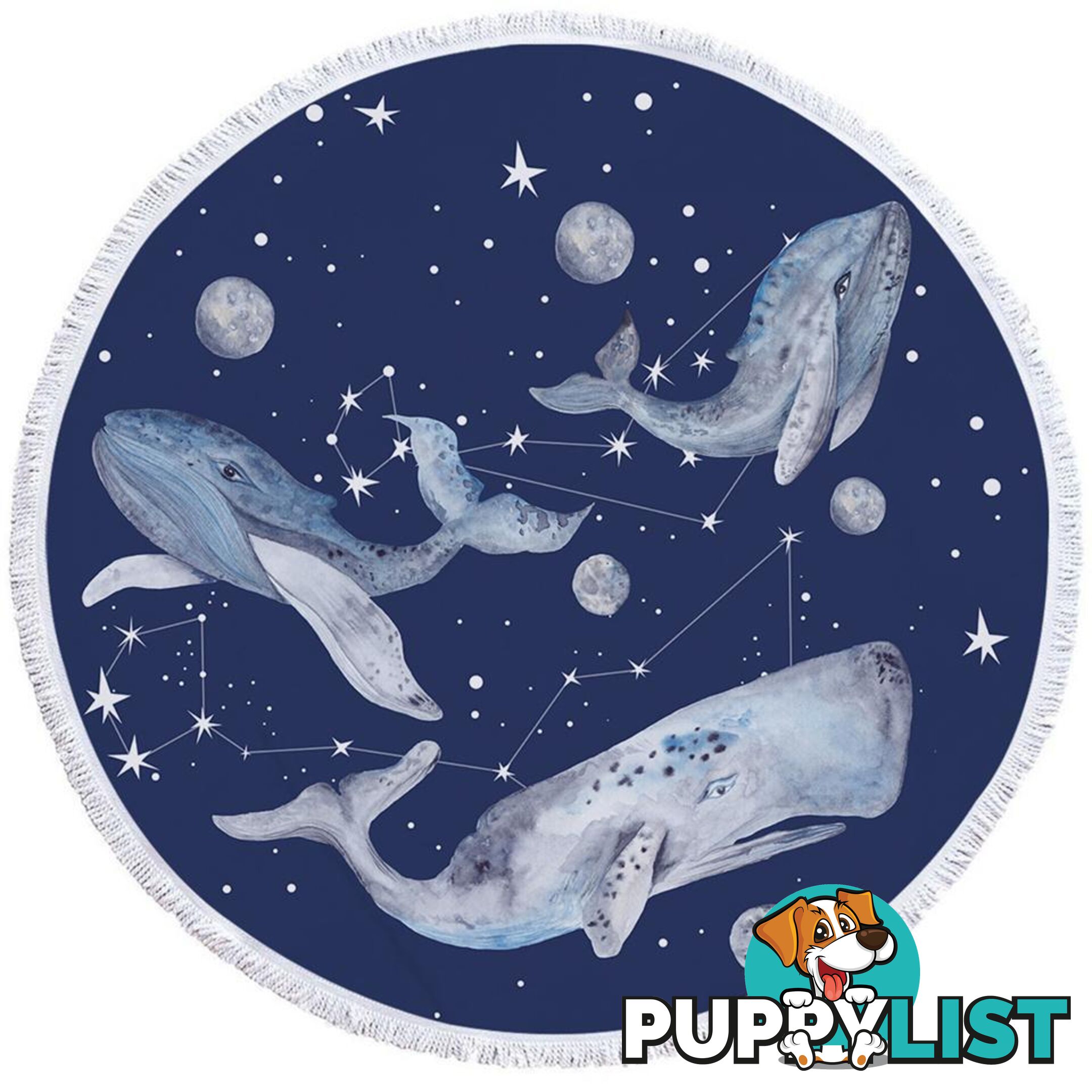 Space Whales Beach Towel - Towel - 7427046308953