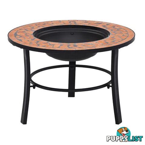 Mosaic Fire Pit 68Cm Ceramic - Unbranded - 8719883733722