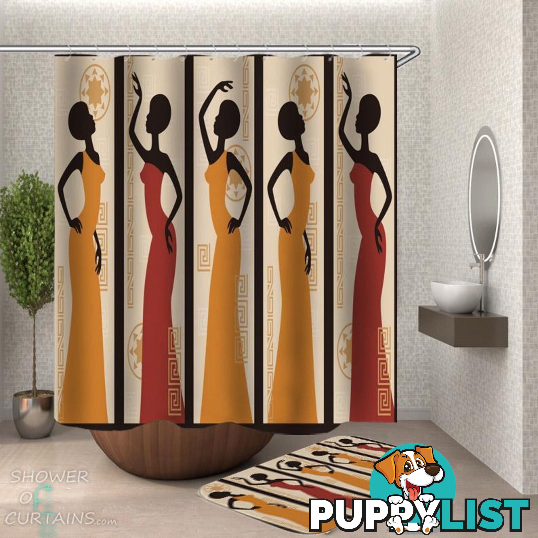 African Women Shower Curtain - Curtain - 7427046292733