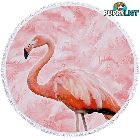 Pinkish Flamingo Beach Towel - Towel - 7427046316590