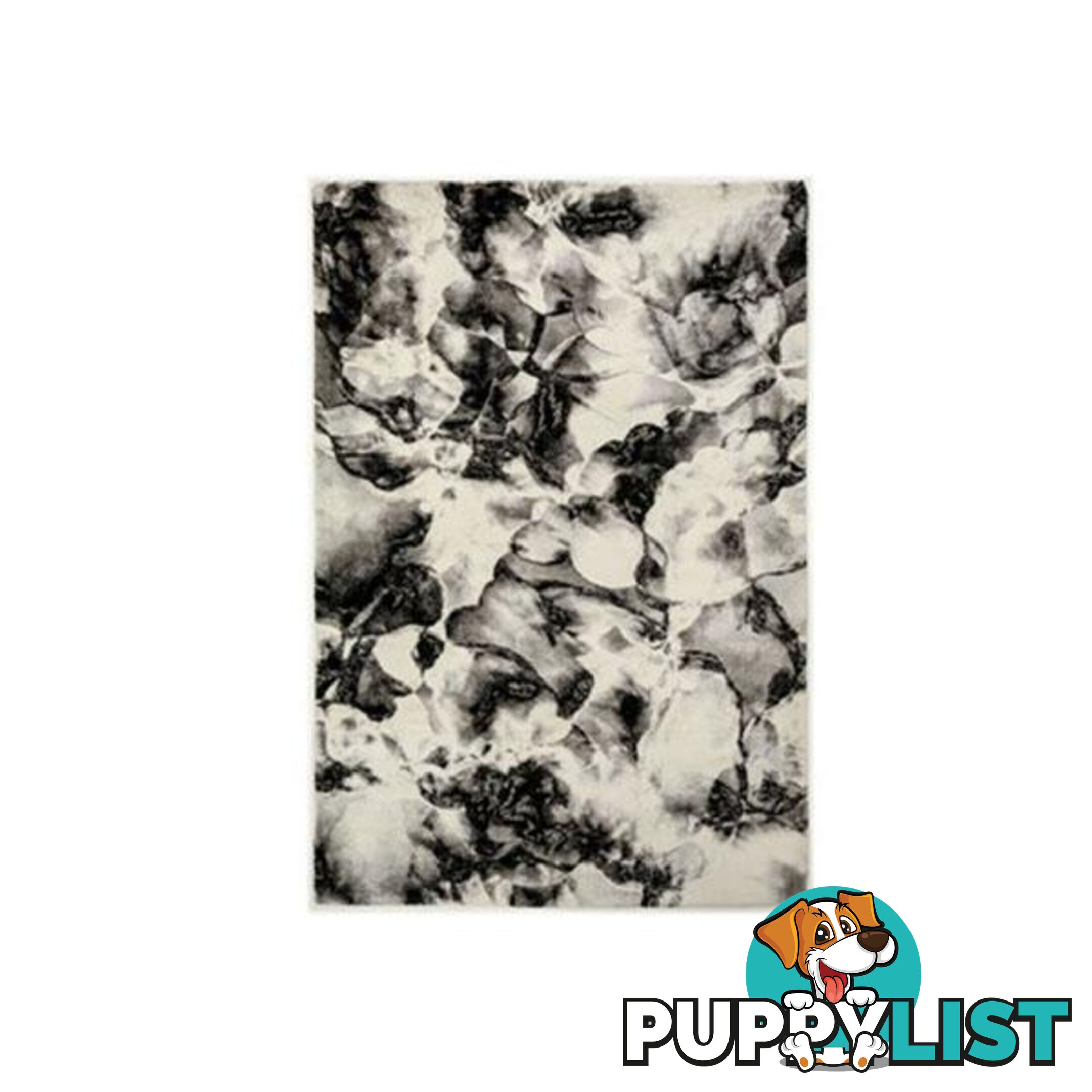 Comfort Black Flowers Rug - Unbranded - 9476062083205