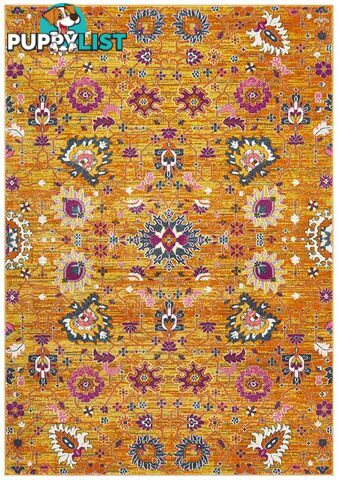 Babylon Yellow Floral Rug - Unbranded - 9375321875776