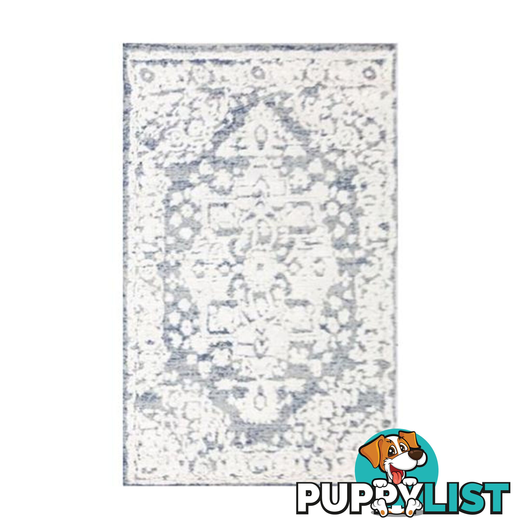 Blue White Traditional Carvan Rug - Unbranded - 787976629045