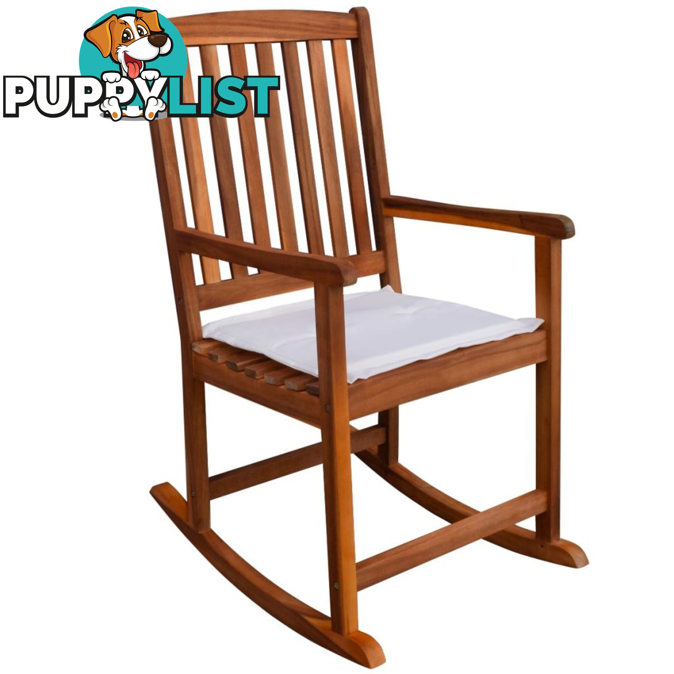 Acacia Wood Garden Rocking Chair - Unbranded - 4326500416254