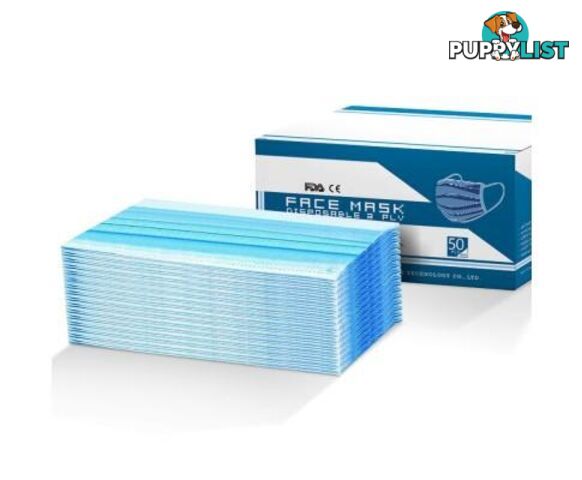 Disposable Face Mask Anti Flu Dust Masks Anti Pm2 5 3 Layer Protective - Unbranded - 9355720031065