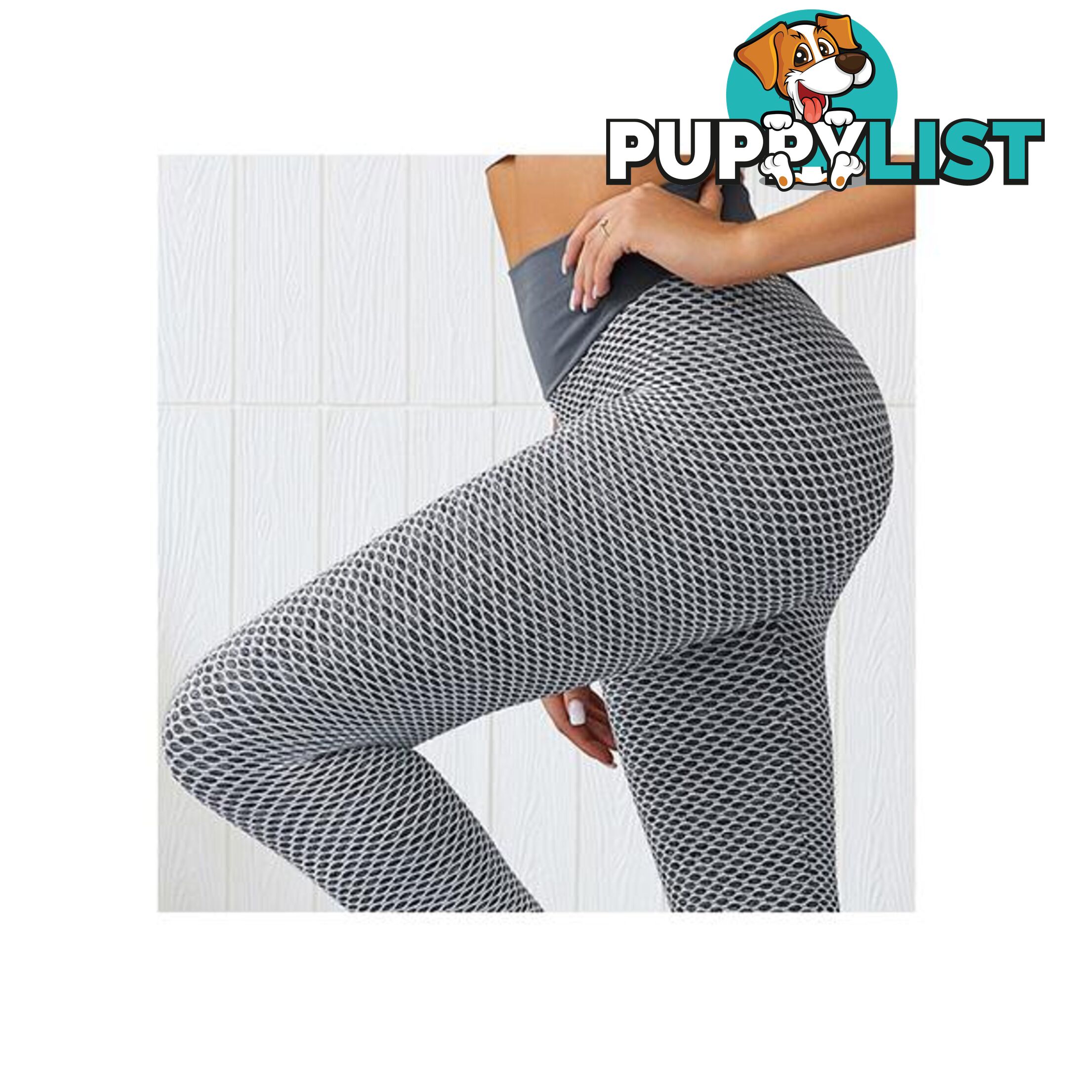 Mesh Knitting Yoga Pants High Waist Gym - Unbranded - 787976605612