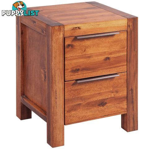 Bedside Cabinet Solid Acacia Wood 45 x 42 x 58 Cm - Brown - Unbranded - 4326500436559