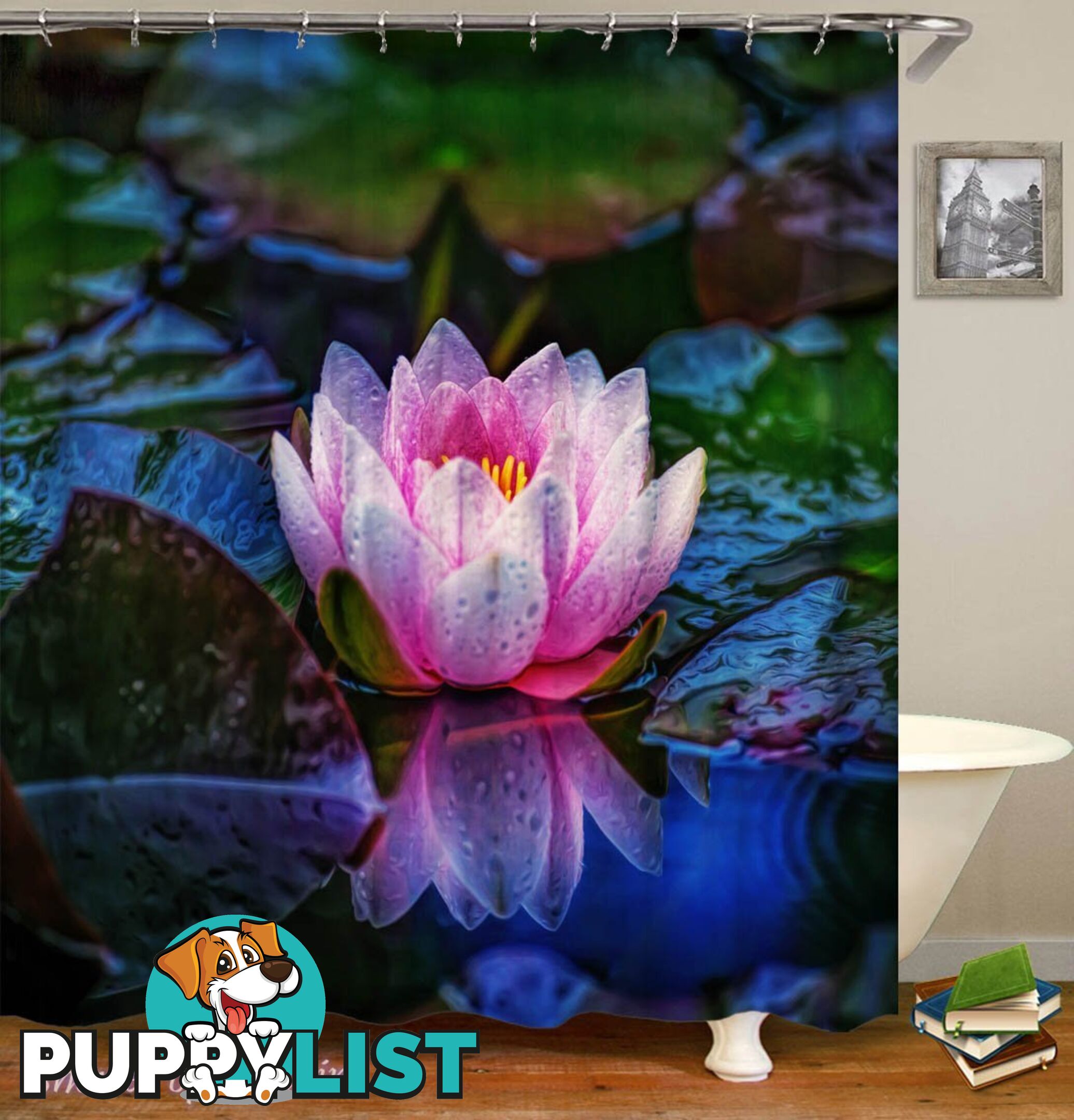 Pinkish Lotus Shower Curtain - Curtain - 7427046288149