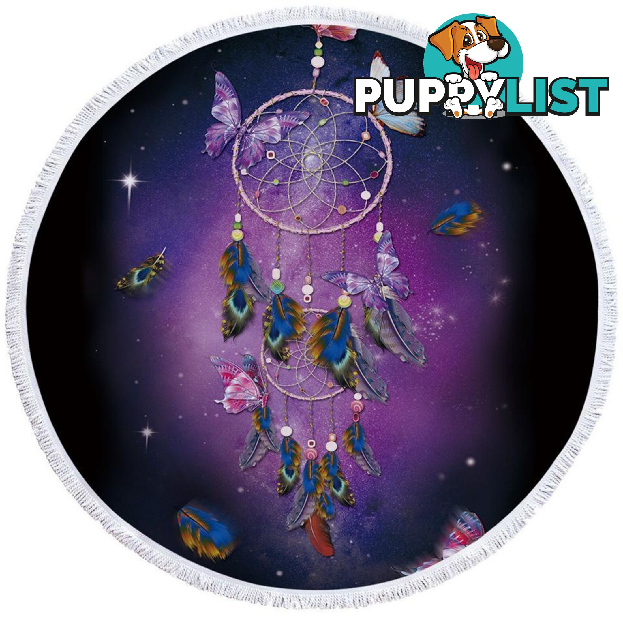 Space Dream Catcher Beach Towel - Towel - 7427046311465